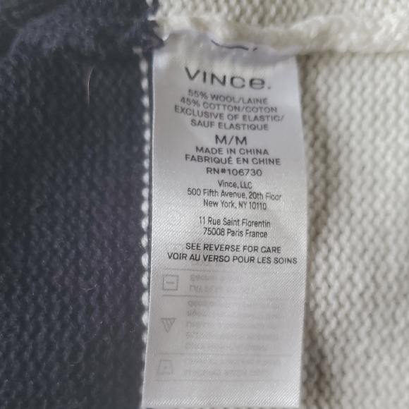 NWOT VINCE WOMENS OVERSIZED STRIPED ROLL NECK SWEATER - Picture 9 of 9